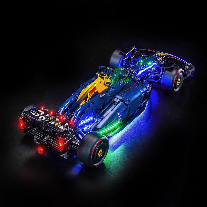 Fernbedienung Licht-Kit Kompatibel mit Lego 42206 Oracle Red Bull Racing RB20 F1 Car (Kein Modell),