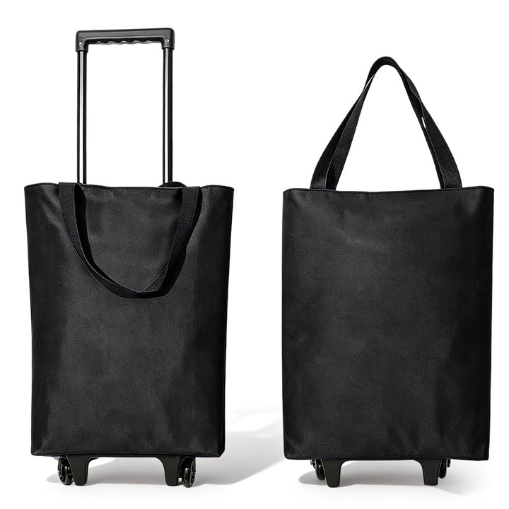 Einkaufstrolley Klappbar 30L, 2-in-1 Einkaufswagen Modern mit Tasche, Leichter Shopping Trolley bis