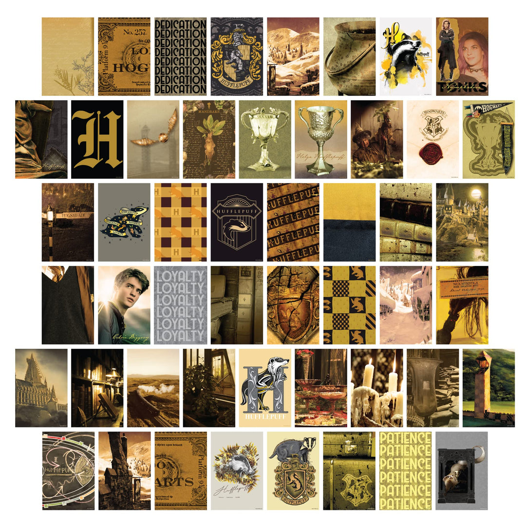 Conquest Journals Harry Potter Hufflepuff Wandcollage-Set, 10,2 x 15,2 cm, offizielle Kunstdrucke au