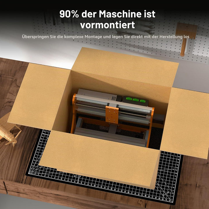 LUNYEE 3020 Nova CNC-Fräsmaschine, Ganzmetall-Linearführungen und Kugelgewindetriebe an allen XYZ-Ac