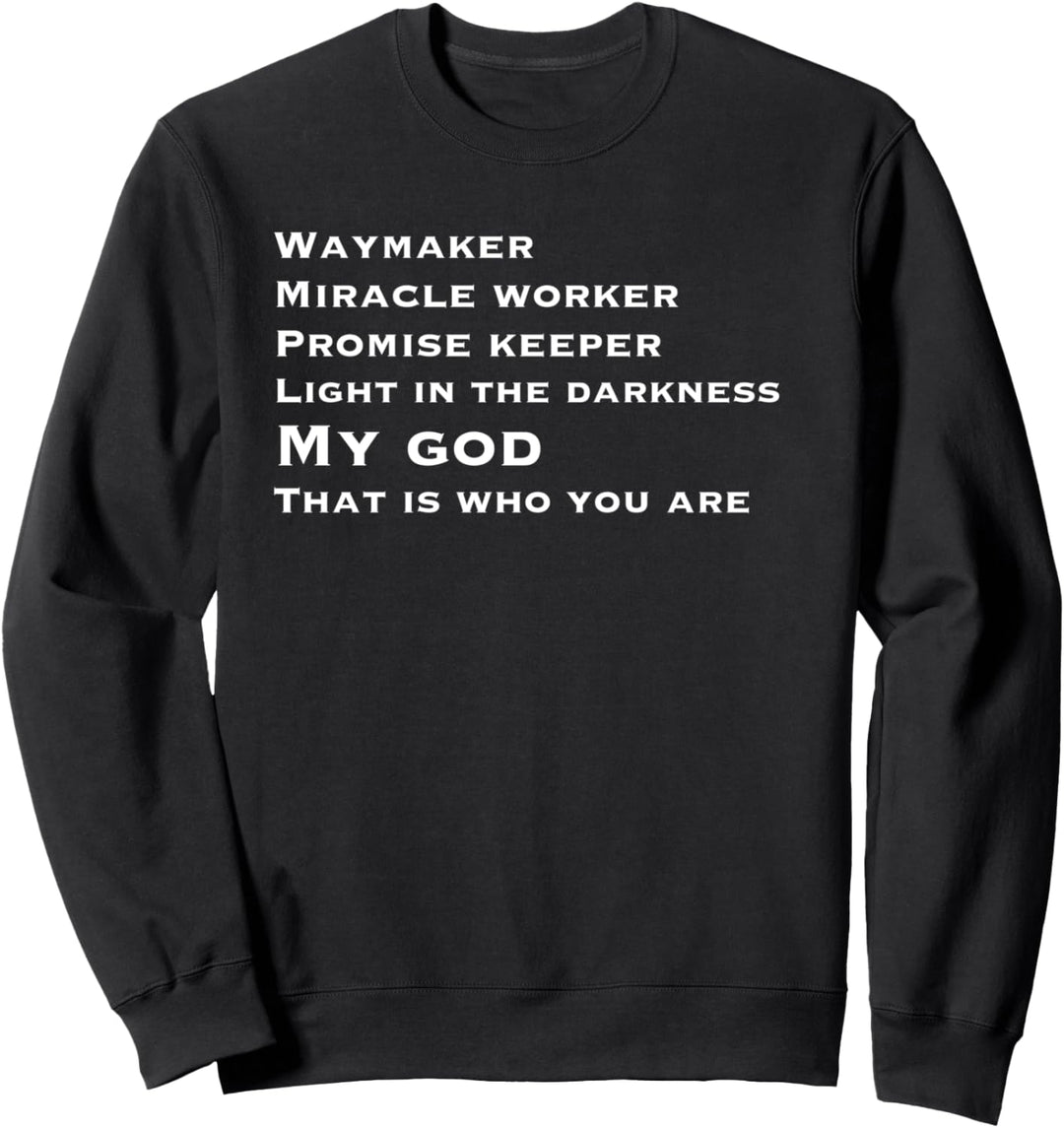 Miracle Worker, light in this world. John 3:16 Christian Sweatshirt
