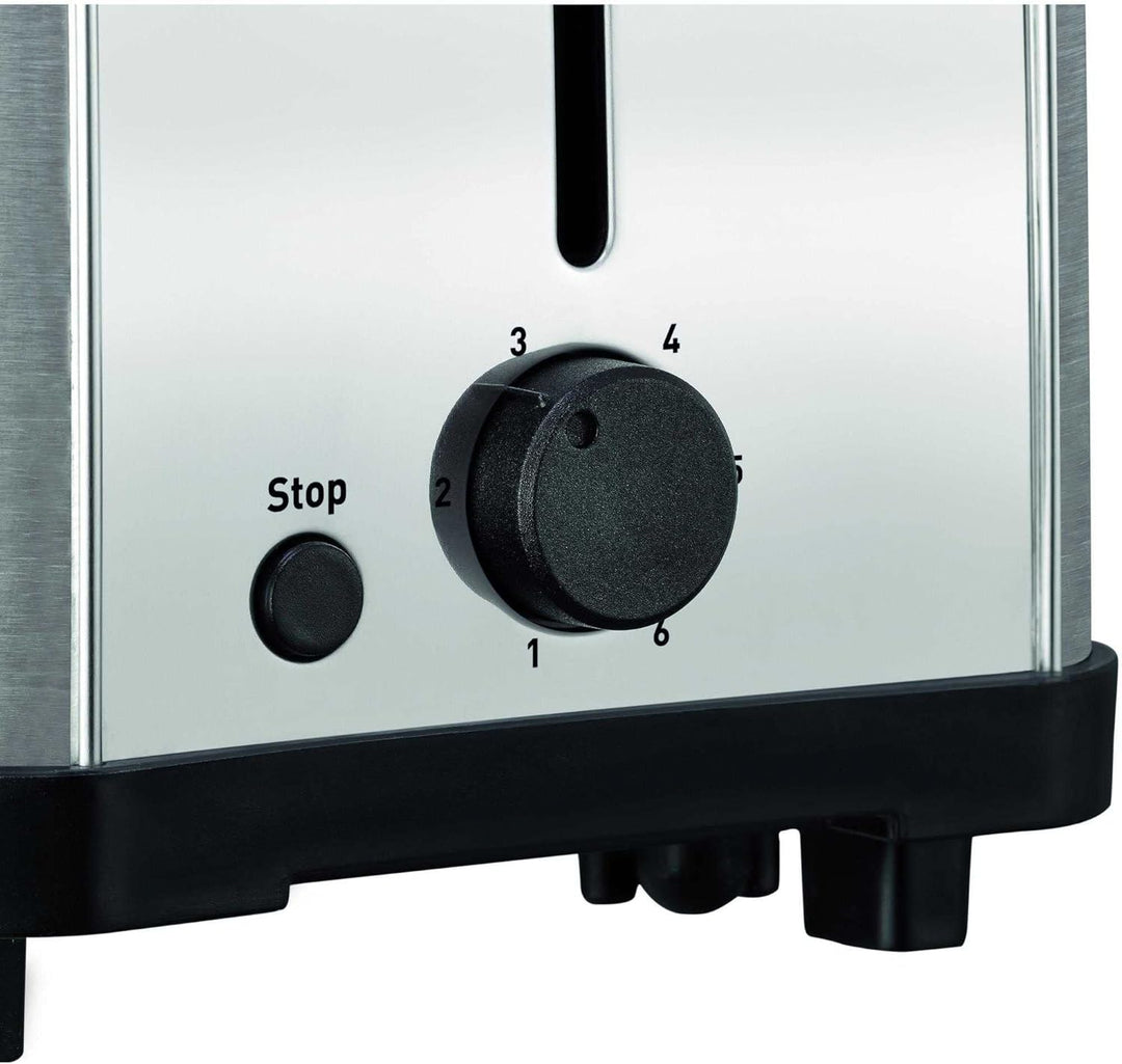 Tefal TT330D30 Toaster, 700 W, 2 Brotscheiben, Silber