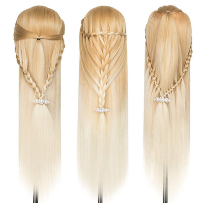 Trainingsköpfe 100% von dem Hochtemperaturfaser Haar Hairdressing Cosmetology Mannequin Frisierkopf