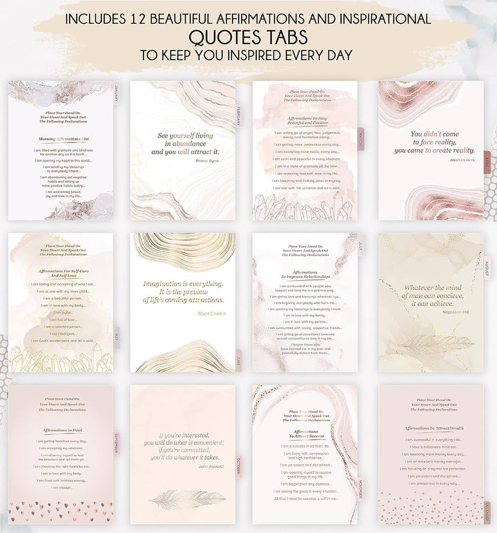 Manifestation Planner 2025 - Deluxe Weekly & Monthly Life Planner to Achieve Your Goals. A 12 Month