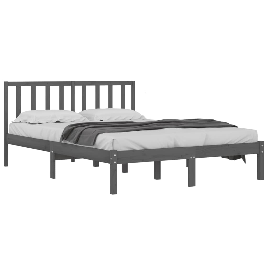 vidaXL Massivholzbett Holzbett Bett Doppelbett Bettgestell Bettrahmen Lattenrost Schlafzimmermöbel S