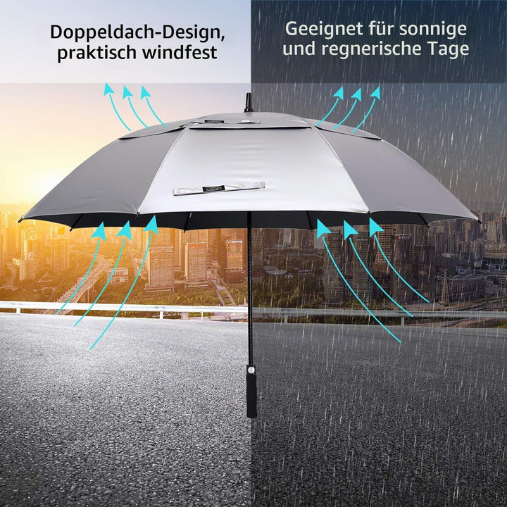 G4Free 47/54/62/68/72/80 Inch UV-Schutz Winddicht Sonnen- und Regenschirm Golfschirm Autorisches Öff