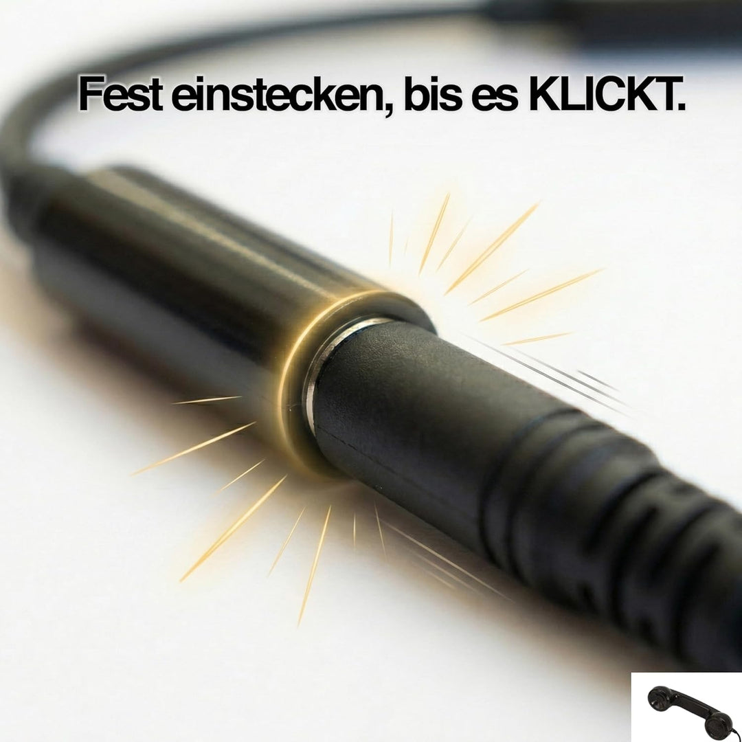 Opis Technology 60s Micro Lightning Edition Retro-Telefonhörer für iPhone 7 bis 14, inkl. MFi-zertif