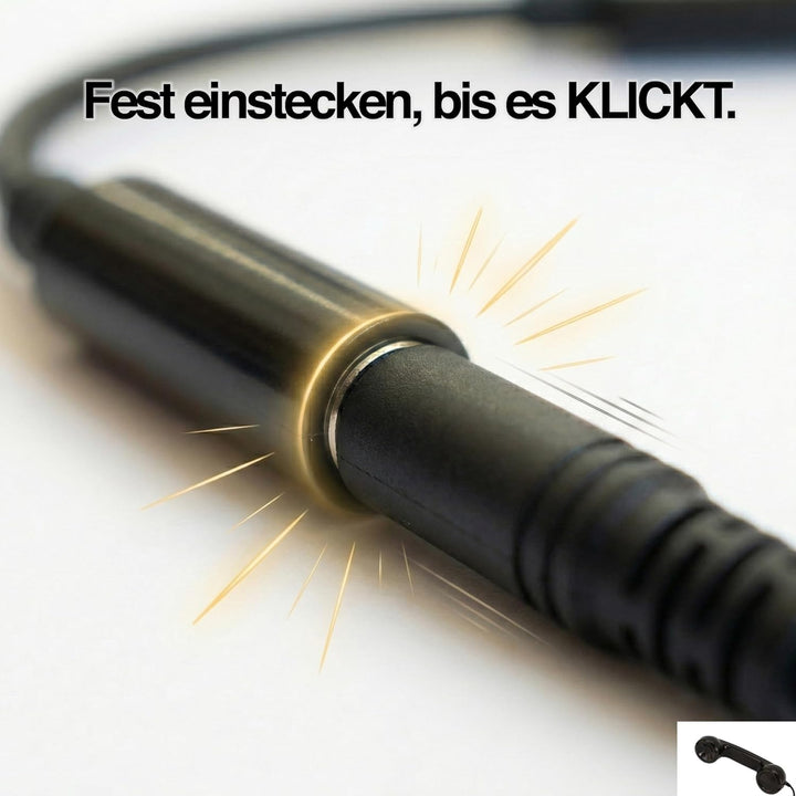 Opis Technology 60s Micro Lightning Edition Retro-Telefonhörer für iPhone 7 bis 14, inkl. MFi-zertif
