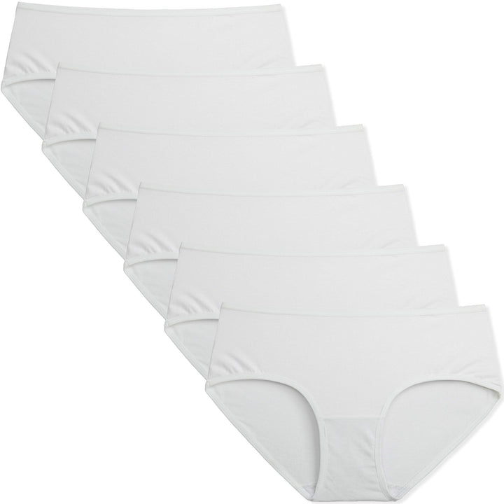 INNERSY Unterhosen Damen Baumwolle Atmungsaktive Hipster Unterwäsche Basic Bequem Panties 6er Pack X