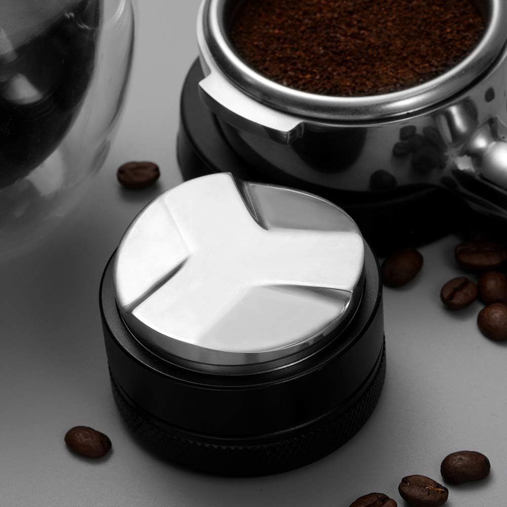 Zerodis 51mm Kaffee Tamper Edelstahl Rostfrei Barista Espresso Tampers Kaffeebohne Presswerkzeug Sol