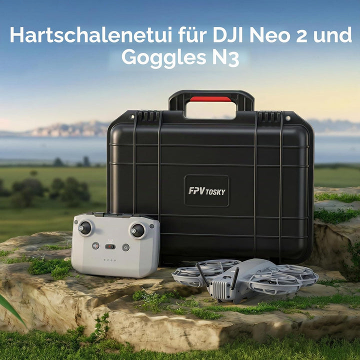 FPVtosky Koffer für dem DJI Neo 2 Motion Fly More Combo: Tasche für dem RC Motion 3, Goggles N3 und