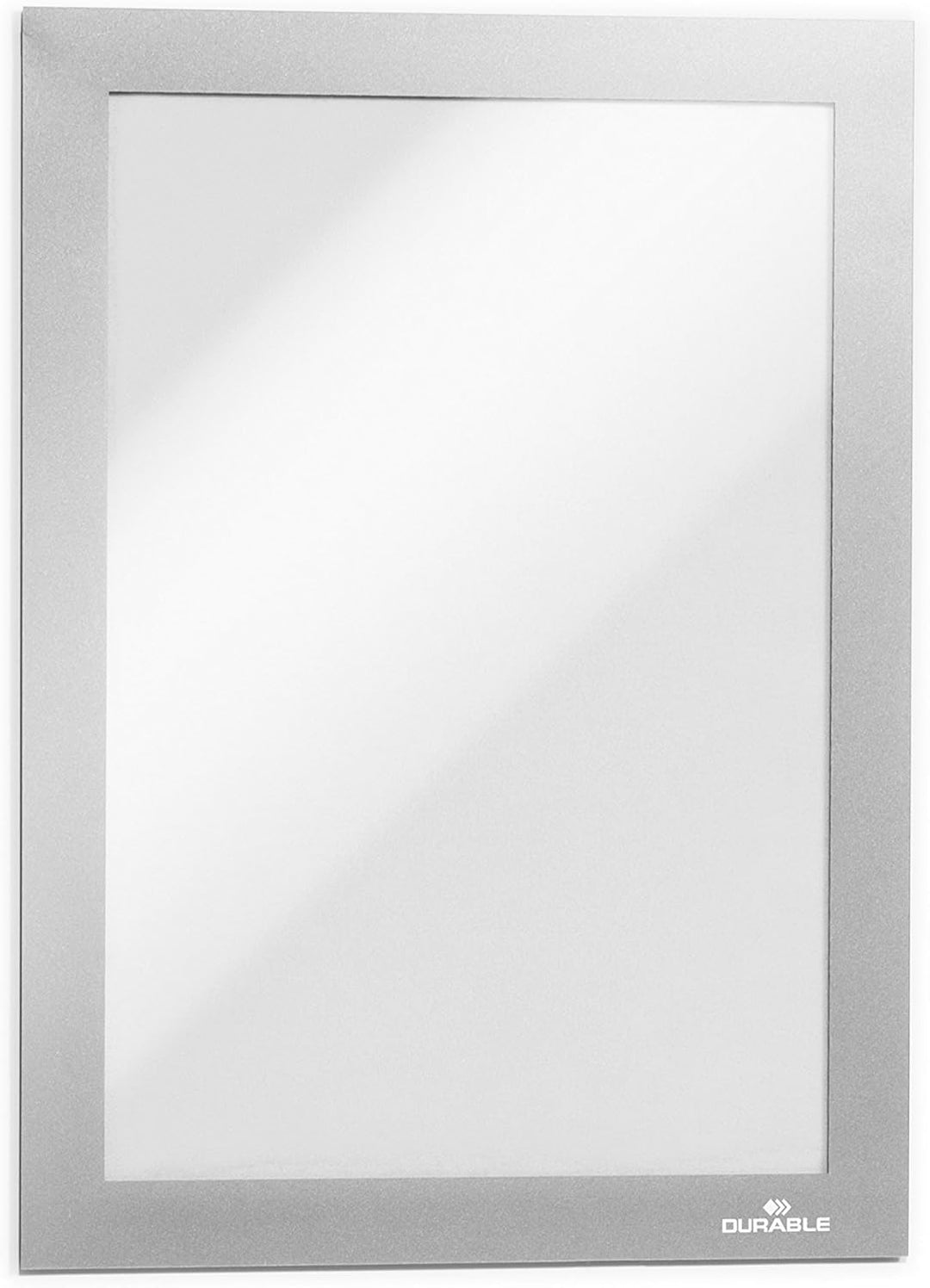 Durable Info-Rahmen Duraframe (A5, selbstklebend mit Magnetverschluss) 10 Stück, silber, 488123 A5 S