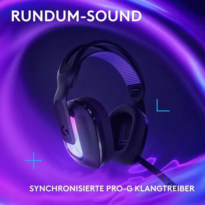 Logitech G G522 LIGHTSPEED kabelloses Gaming-Headset, LIGHTSYNC RGB, Mikrofon und erweitertem synchr