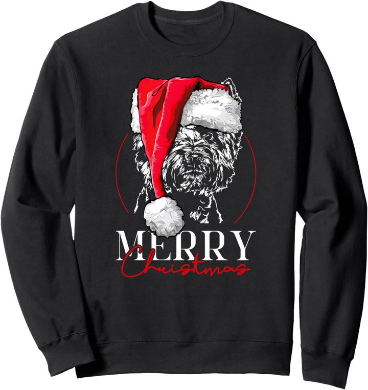Santa West Highland White Terrier Merry Christmas Weihnachts Sweatshirt