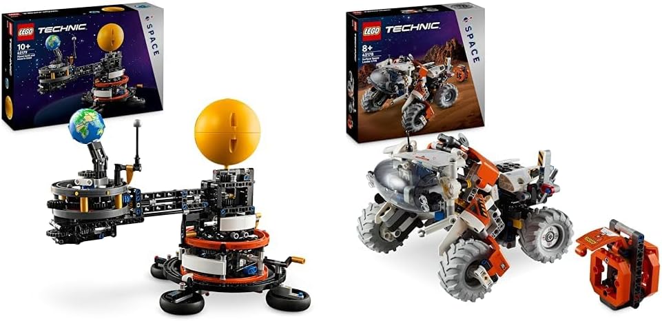 LEGO Technic Sonne Erde Mond Modell Spielset, Geschenk für Kinder ab 10 Jahren & Technic Weltraum Tr