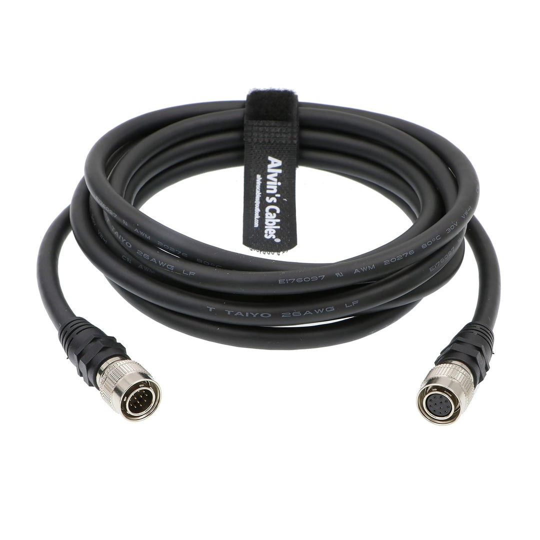Alvin's Cables Hirose 12 Pin Stecker auf Buchse Hochflexibles abgeschirmtes Kabel für Sony CCD Hitac