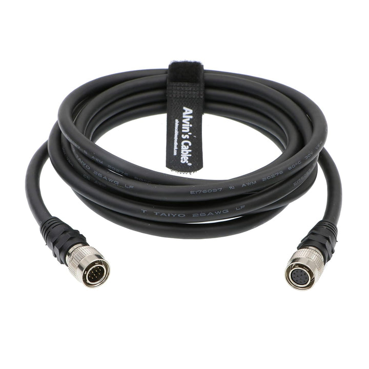 Alvin's Cables Hirose 12 Pin Stecker auf Buchse Hochflexibles abgeschirmtes Kabel für Sony CCD Hitac