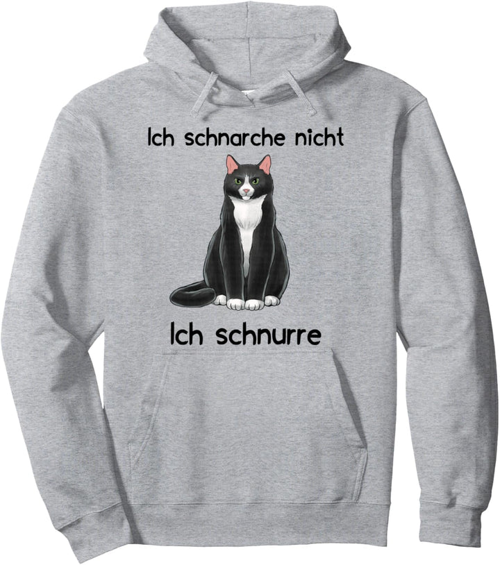 Katze Ich schnarche nicht ich schnurre Pullover Hoodie