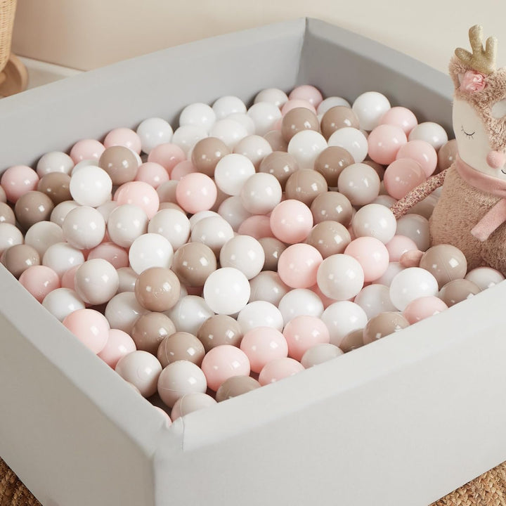 Bieco Bälle für Bällebad Cotton | 100 Stück | Bunte Bälle | Bällebad Kinder | Bällebad Baby | Bälleb