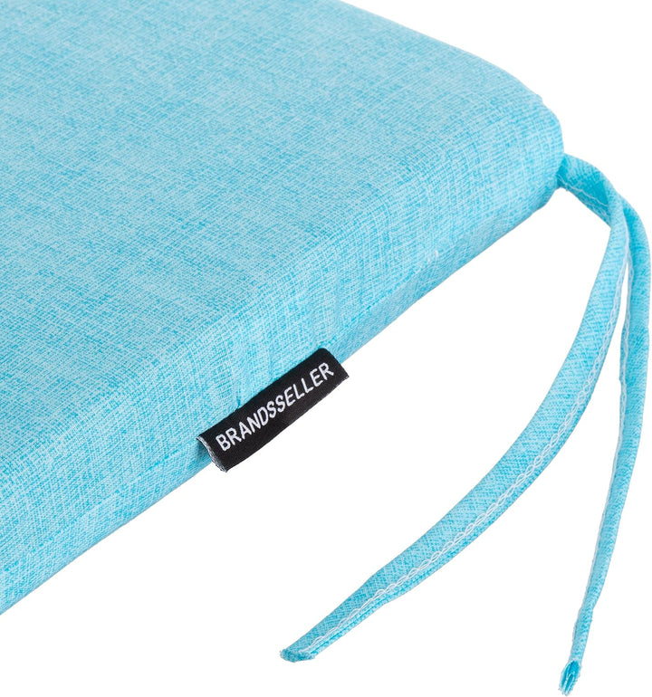 Brandsseller Sitzkissen ca. 40x40 cm mit Klettverschluss Stuhlauflage Sitzauflage 4 Kordelbändern fü