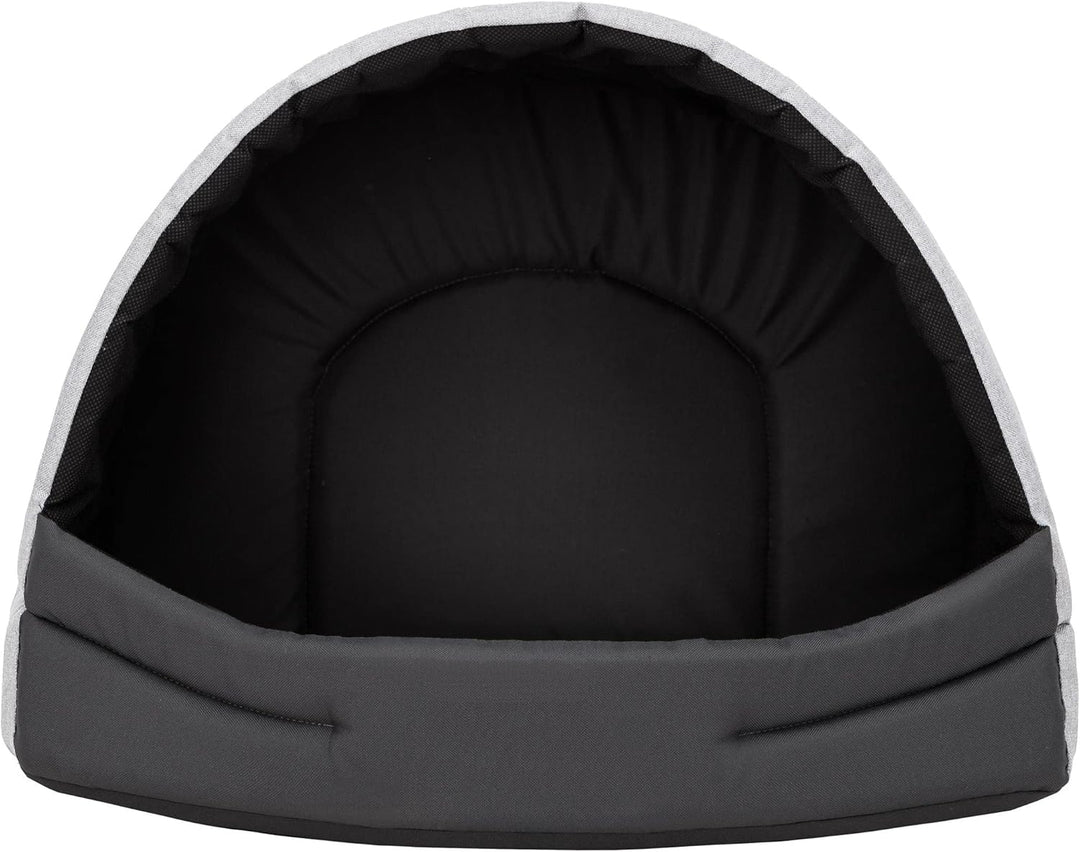 Hundehütte Hundehöhle Hundebett Hundehaus Katzenhöhle Schlafplatz L - 55x43 cm Aschgrau