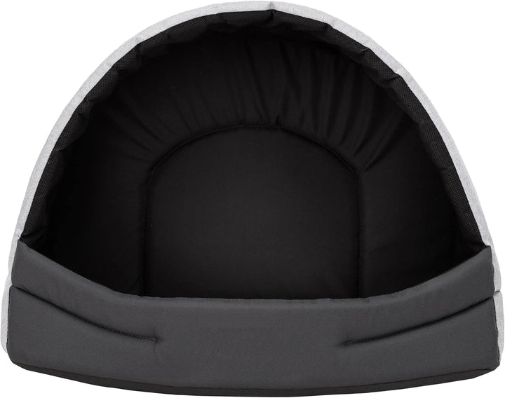 Hundehütte Hundehöhle Hundebett Hundehaus Katzenhöhle Schlafplatz L - 55x43 cm Aschgrau