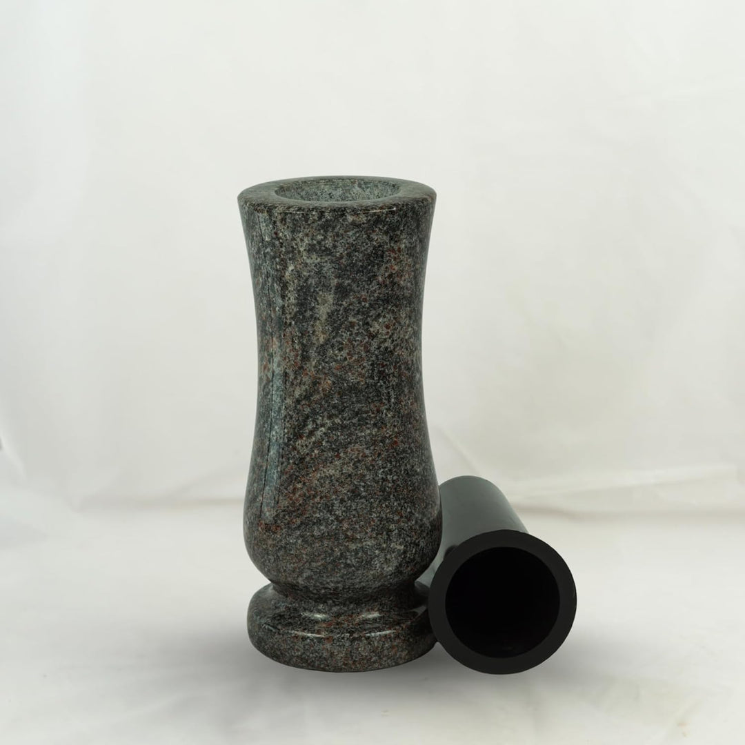 designgrab Taille-medium Grabvase aus Granit Himalaya