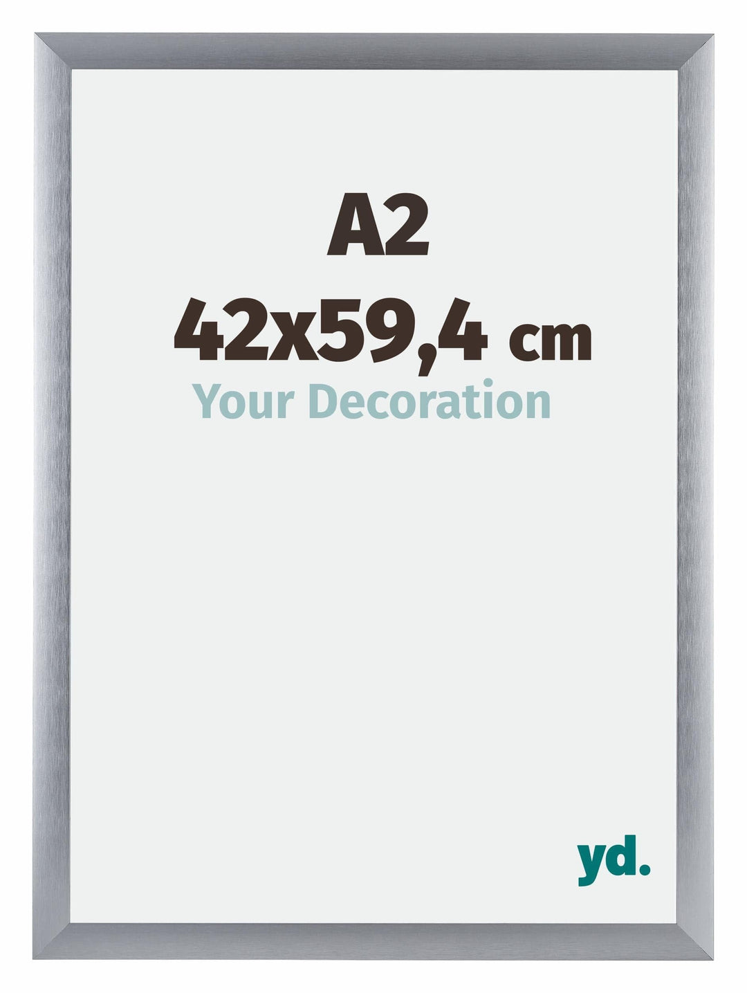 yd. Your Decoration - Bilderrahmen DIN A2 42x59,4 cm - Bilderrahmen aus Aluminium mit Acrylglas - An