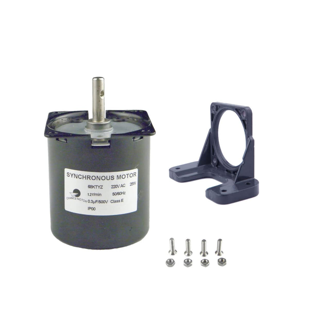 CHANCS Permanentmagnet-Synchrongetriebemotor 68KTYZ 220V 1.2RPM CW/CCW Drehmoment 100Kgf.cm Getriebe