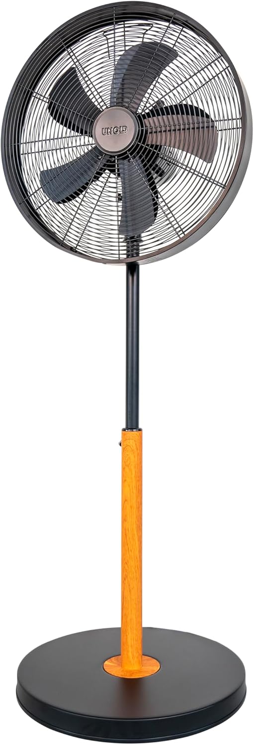 Unold 86725 Standventilator Black Steel Schwarz 50 W 3-stufige Geschwindigkeitsregelung verstellbare