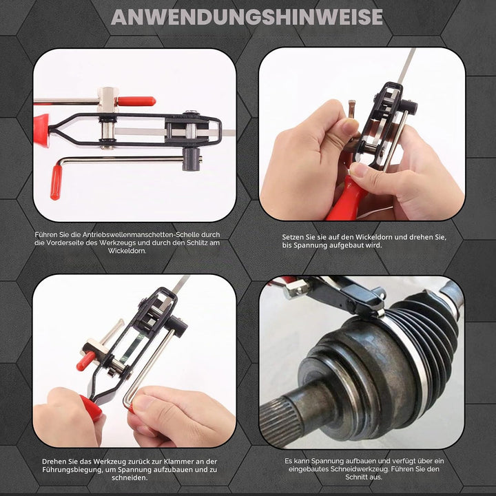 Swpeet 37 Stück 10,2 cm 20,3 cm 35,6 cm CV-Gelenk-Ohrklemme Banding Boot Clamp Werkzeug mit Edelstah