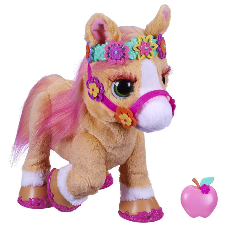 FurReal Hasbro Cinnamon, Mein stylisches Pony, 80+ Geräusche, Reaktionen, 26 Accessoires, elektronis