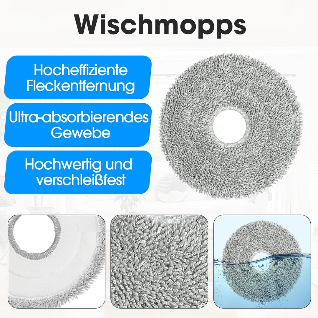 Ersatzteile Zubehörset für Roborock Saros 10R / Qrevo CurvX/Qrevo Curv 2 Pro, and Qrevo Curv 2 Pro X