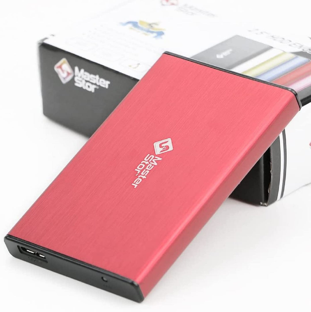 MasterStorb Externe Festplatte, USB 3.0, superschnelle 2,5-Zoll-SATA-Laptop-Festplatte, tragbar – er
