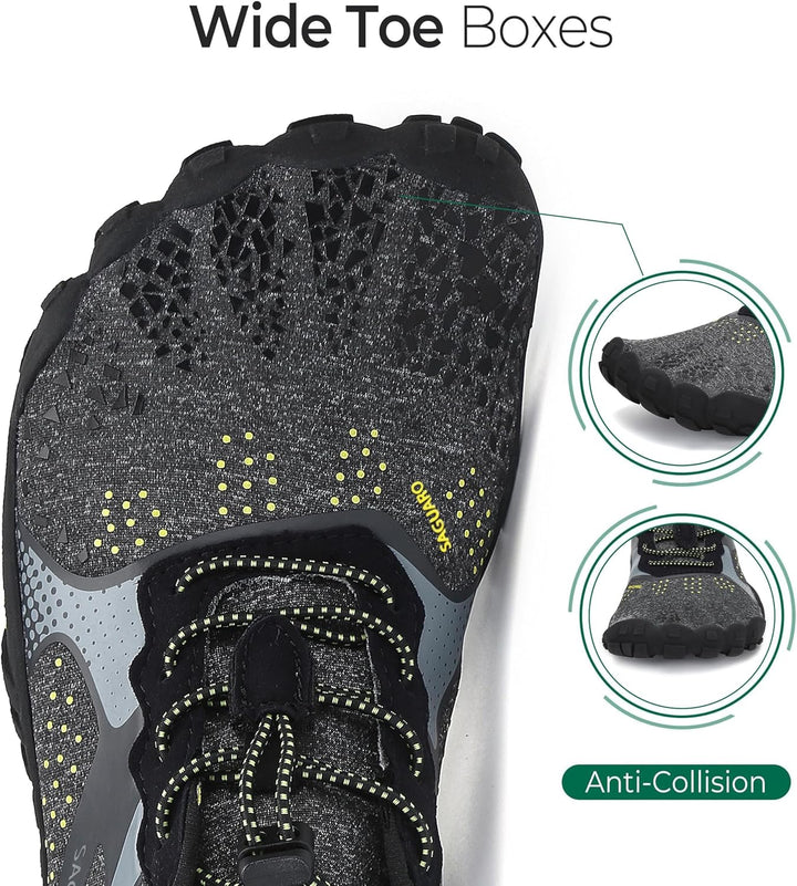 SAGUARO Herren Barfussschuhe Leicht Damen Traillaufschuhe rutschfeste Minimalistische Unisex Atmungs