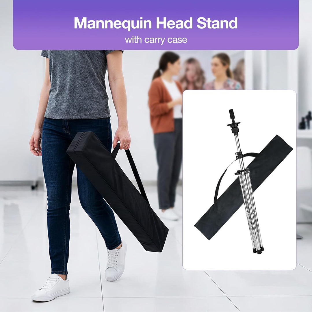 Puppenkopfständer für Friseure Neverland 78,5-141cm Übungskopf Ständer Perückenständer Verstellbare