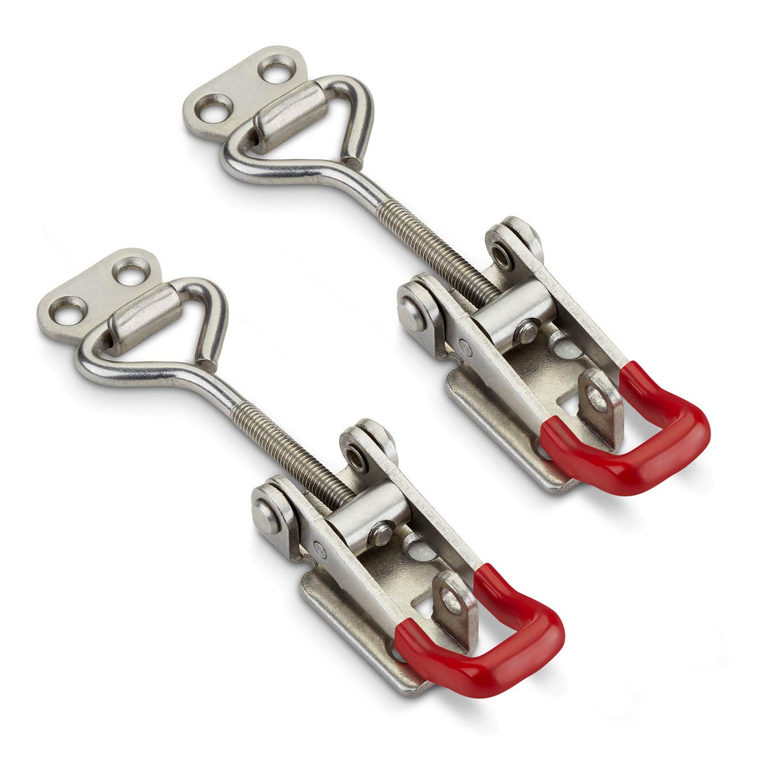 2er Set JUNKER Spannverschluss M6 (Haltekraft 220kg, abschliessbar) Edelstahl SS304 verstellbarer He