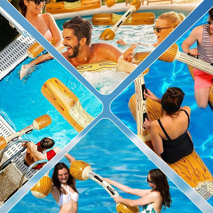 Aufblasbare Wasser Pool Spielzeug, 2 Stück Pool Luftmatratze für Erwachsene, Schwimmende Pool-Flösse