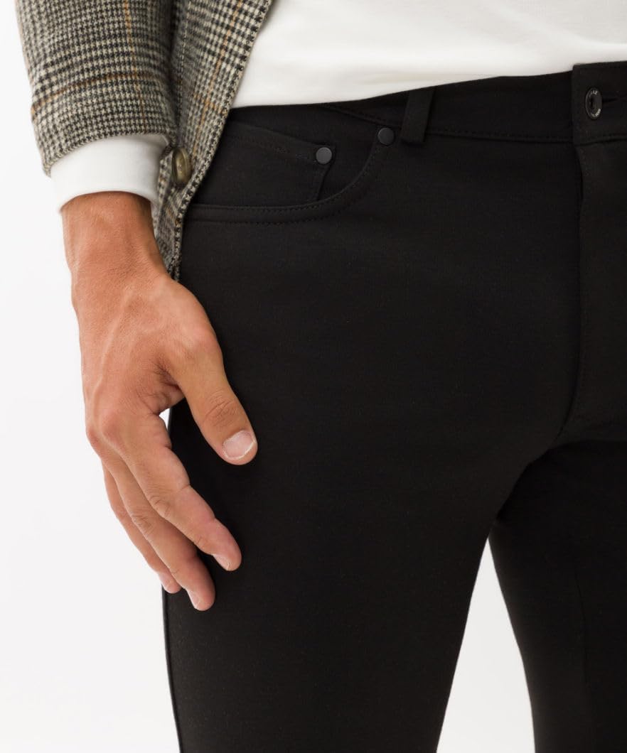 BRAX Herren Style Chuck Hi-Flex Jersey Hose 30W / 30L Schwarz, 30W / 30L Schwarz