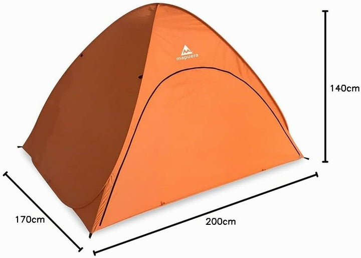Cabana Rapida - grosse XXL Pop up Strandmuschel zum Verschliessen - UV 50+ Sonnenschutz, für 2-4 Per