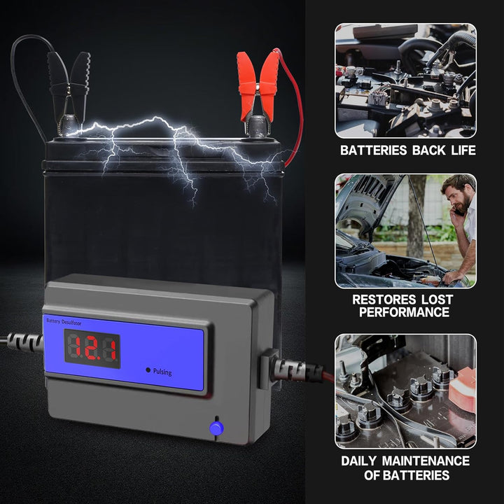 Automatischer Batterie Desulfator Wartungsgerät für Gel, AGM, SLA Blei Säure Batterien für Autos, LK