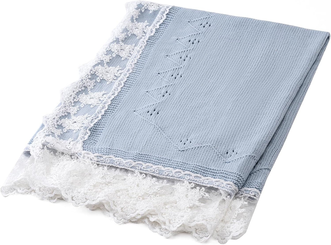 Booulfi Babydecke Junge Mädchen Kleinkind Kleinkind weich Swaddle Empfangen Stricken Baumwolldecke N