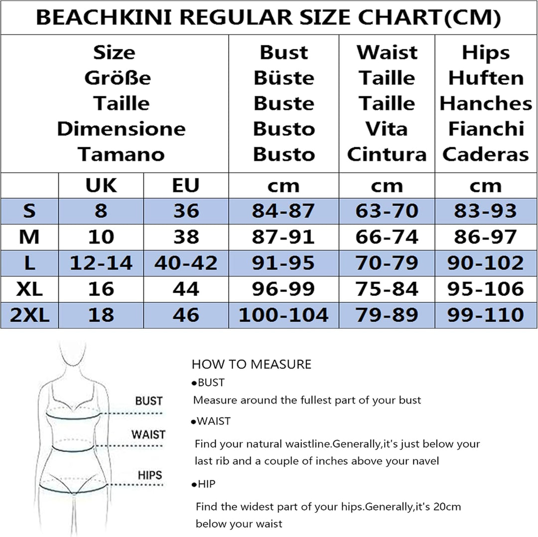 Beachkini Moderner Atmungsaktiver Damen-Badeanzug mit Langarm,Bedruckte und Einfarbige Badeanzüge fü