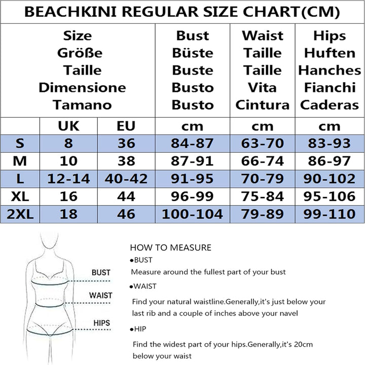 Beachkini Moderner Atmungsaktiver Damen-Badeanzug mit Langarm,Bedruckte und Einfarbige Badeanzüge fü