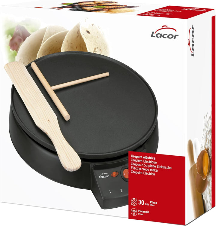 LACOR 69122 Crepes-Kochplatte Elektorat D.30 cm 1000