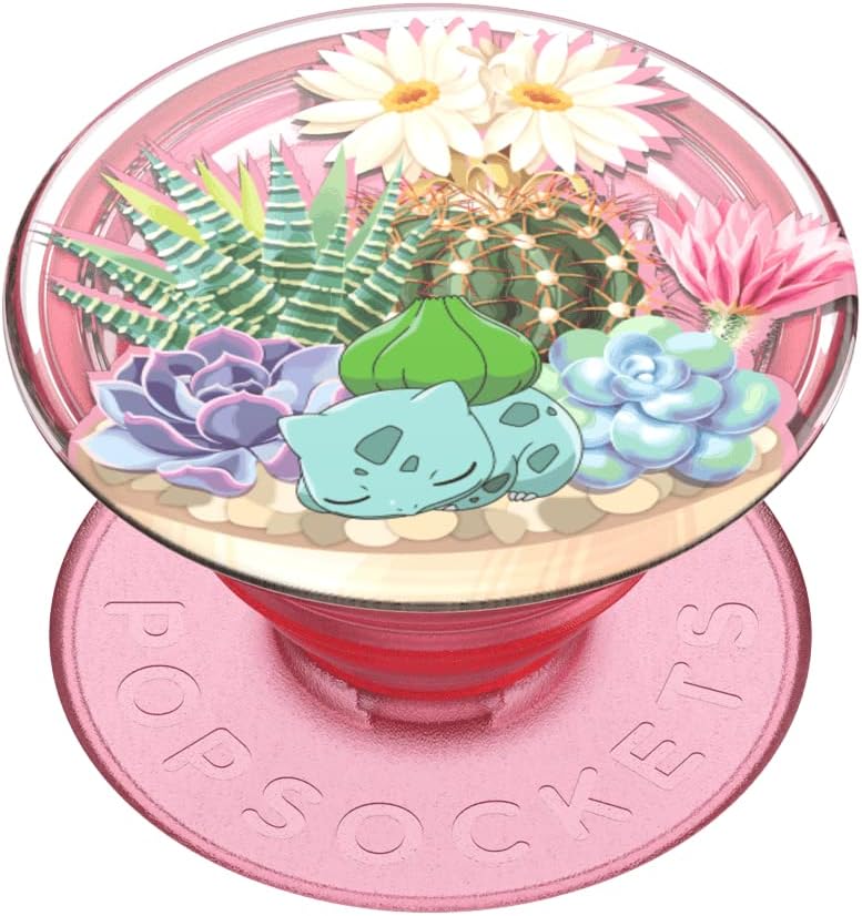 PopSockets Telefongriff mit expandierendem Ständer, Süsser PopSocket - Bulbasaur Terrarium Bulba