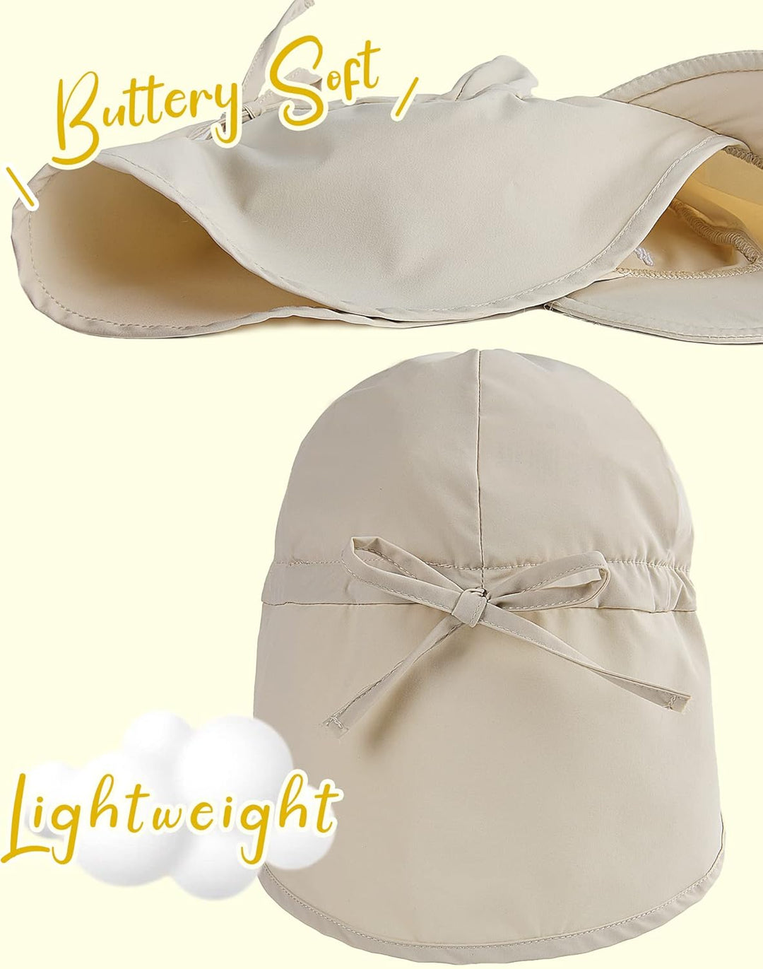 FURTALK Baby Sonnenhut mit Nackenklappe Kleinkind Kinder UPF 50+ Einstellbare Jungen Mädchen UV-Schu