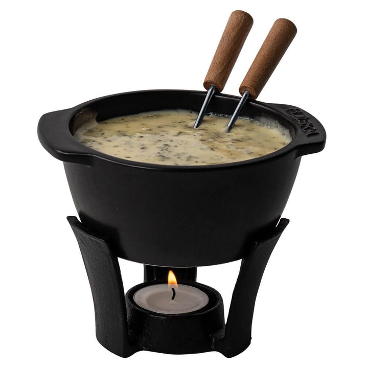 Boska Fondue-Set Party Mini/Für Käsefondue und Sosse / 300 ml/Spülmaschinenfester Fonduetopf
