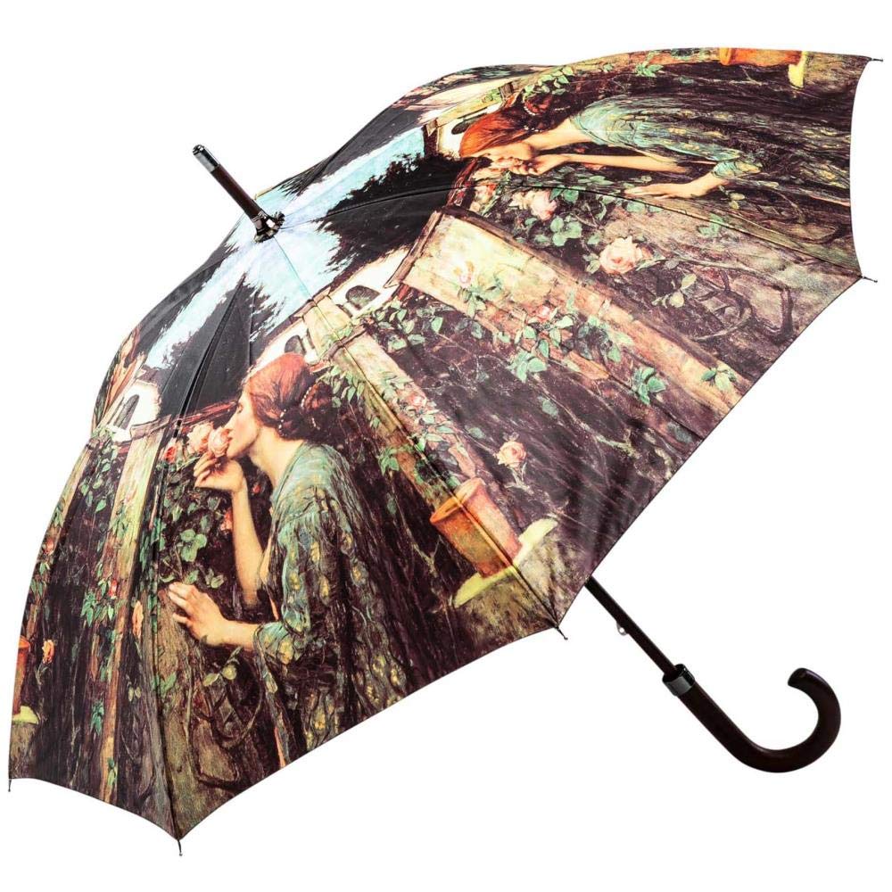 LUCKYWEATHER Regenschirm Stockschirm Damen Motiv Sweet Roses I Stockregenschirm gross und stabil sow