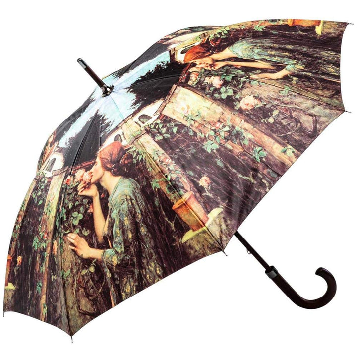 LUCKYWEATHER Regenschirm Stockschirm Damen Motiv Sweet Roses I Stockregenschirm gross und stabil sow
